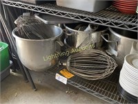 LARGE NSF STAINLESS STEEL MIXER WHISKS