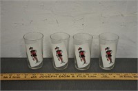 4 joker drinking glasses