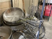 LINCOLN 12" AND 14" NSF STAINLESS STEEL FRY PANS
