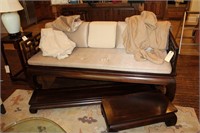 Chinese style day bed sofa w/table, long step