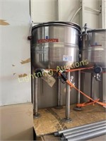 CROWN STAINLESS STEEL STEAM JACKETED KETTLE