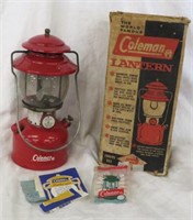 red Coleman lantern