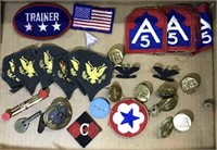 US Army -A5 patches-US pins-other military items