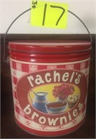 rachels brownie's bucker with lid 7 1/2in tall