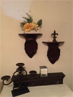 This lot includes two beautiful carved Wood Wall