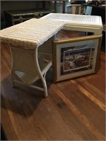 Two tables and one Oceanside 16 x 20 framed and