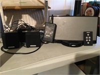 Bose dock with remote and three small creative