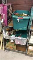 LOT 3 TOTES & 3 BOXES OF CHRISTMAS