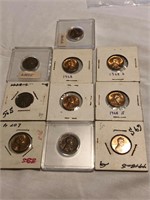 Assorted Slabbed Pennies