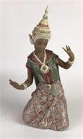 Tall Lladro Thai Dancer Figurine