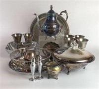 Silverplate and Metal Serving Pieces