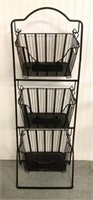 Three Tier Metal Rack with Baskets