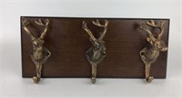 Cast Iron Stag Head Wall Coat/Hat Rack