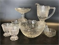 Hobnail Glassware includes Compote, Bowls & more