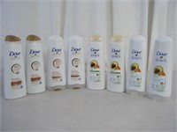 8 count new DOVE shampoo & conditioner 12 fl oz