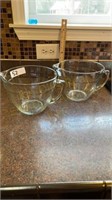 Pampered Chef Glass Mixing Bowls