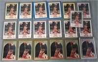 Lot of 1990 Michael Jordan Cards Fleer, NBA Hoops
