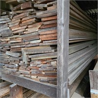 Large Lot of Long Oak Wood Siding
