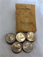25 1979 Susan B Anthony Dollar Coins