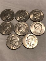 8 1972 Eisenhower Dollars
