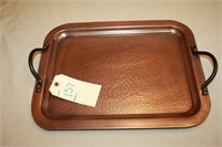 Hammered copper tray