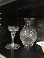 2 Piece Crystal Candle Holder