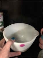 Cute Little Milk Glass Batter Mixing Bowl