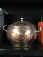 Small Little Brass Lidded Pot