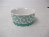 "Used" DII Bone Dry Lattice Ceramic Pet Bowl for