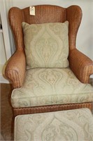 Gorgeous Ethan Allen chair and ottoman