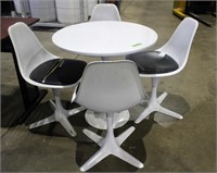 White Bistro Set-4 Chairs