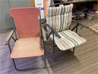 Four Folding Patio Chairs