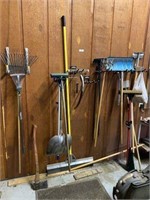 Lot of Long-Handled Garden Tools