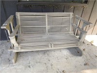 Wood Glider Bench