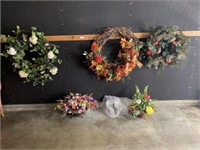 Wreaths, Planters, & Artificial Flowers