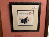 Framed Needle Point Rooster