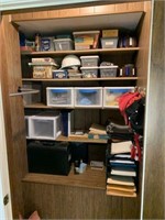 Contents of Walk-In Closet and Rug