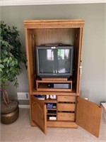 Nice Entertainment Cabinet and Contents