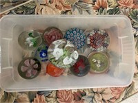 Lot of Glass Paperweights