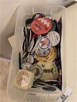 Lot of Buttons & Pioneer Seed Clock