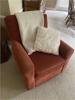 Upholstered Swivel Rocker & a Chair