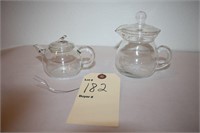 Japanese clear glass teapots