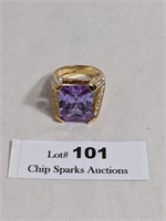 Nolan Miller Ring Purple Size 7 1/2
