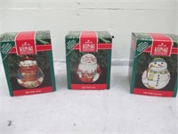 1991 Metal Hallmark Jolly Wolly Soldier, Santa, &