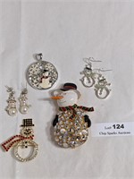 Snowman Jewelry Lot