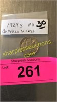 1929S buffalo nickel