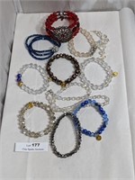 11 - Crystal Beaded Jewelry Lot