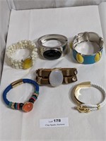 6 Bracelets - Some Signed