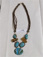 Handcrafted Turquois Stone Necklace