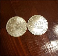 (2) One Ounce Silver Round: Sunshine Mint #2